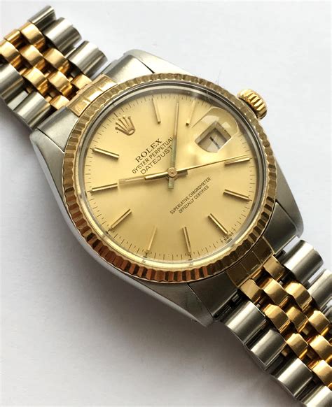 steel and gold rolex datejust